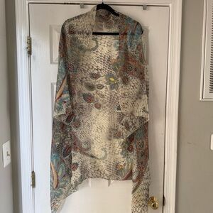 Floral lightweight Colorful Paisley Print Kimono🩷🩵 See video!